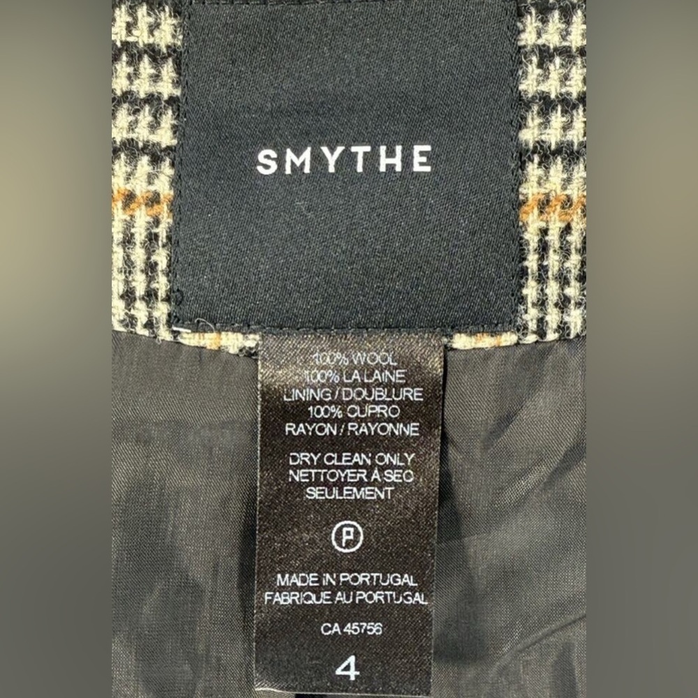 RRPUS$800 Smythe patch pocket duchess wool blazer camel black mahogany US4 - Picture 6 of 11